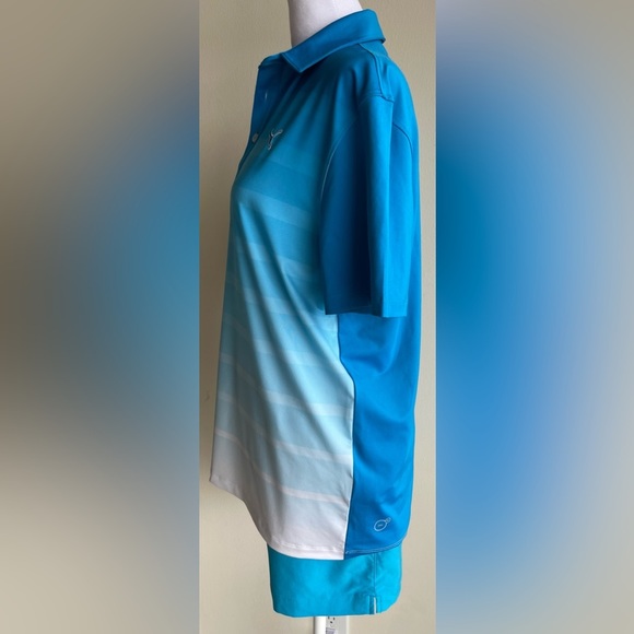 PUMA GOLF Junior GT Titan Stripe Polo Shirt SZ US XL - Picture 7 of 12